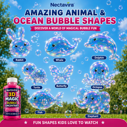 Topacme® Super 3D Magic Bubble Concentrate —— Animal & Ocean Fantasy Theme