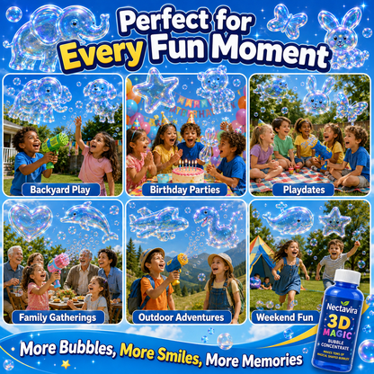Topacme® Super 3D Magic Bubble Concentrate —— Animal & Ocean Fantasy Theme