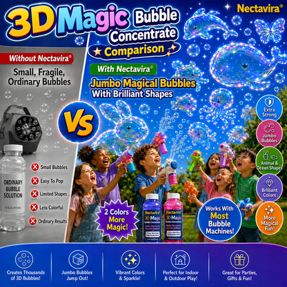 Topacme® Super 3D Magic Bubble Concentrate —— Animal & Ocean Fantasy Theme