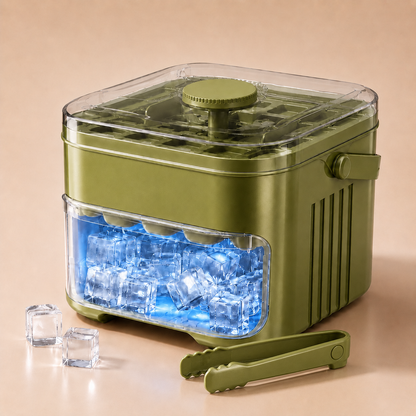 🧊 Nectavira® 2-in-1 Ice Cube Tray with Storage Bin