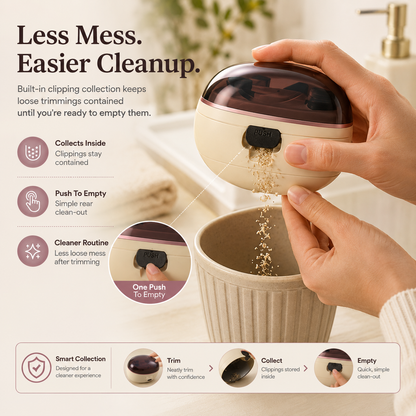 Nectavira™ 2-in-1 Electric Nail Clipper & Polisher — Gentle Nail Care for Babies & Families
