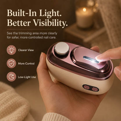 Nectavira™ 2-in-1 Electric Nail Clipper & Polisher — Gentle Nail Care for Babies & Families