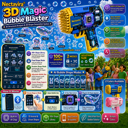 Topacme® Super 3D Magic Bubble Concentrate —— Animal & Ocean Fantasy Theme