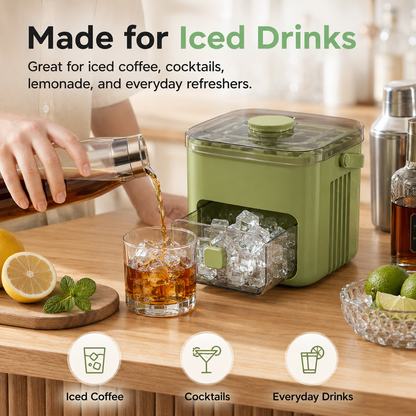 🧊 𝐍𝐞𝐜𝐭𝐚𝐯𝐢𝐫𝐚® 𝐐𝐮𝐢𝐜𝐤-𝐑𝐞𝐥𝐞𝐚𝐬𝐞 𝐈𝐜𝐞 𝐌𝐚𝐤𝐞𝐫 𝐰𝐢𝐭𝐡 𝐁𝐮𝐢𝐥𝐭-𝐈𝐧 𝐈𝐜𝐞 𝐒𝐭𝐨𝐫𝐚𝐠𝐞