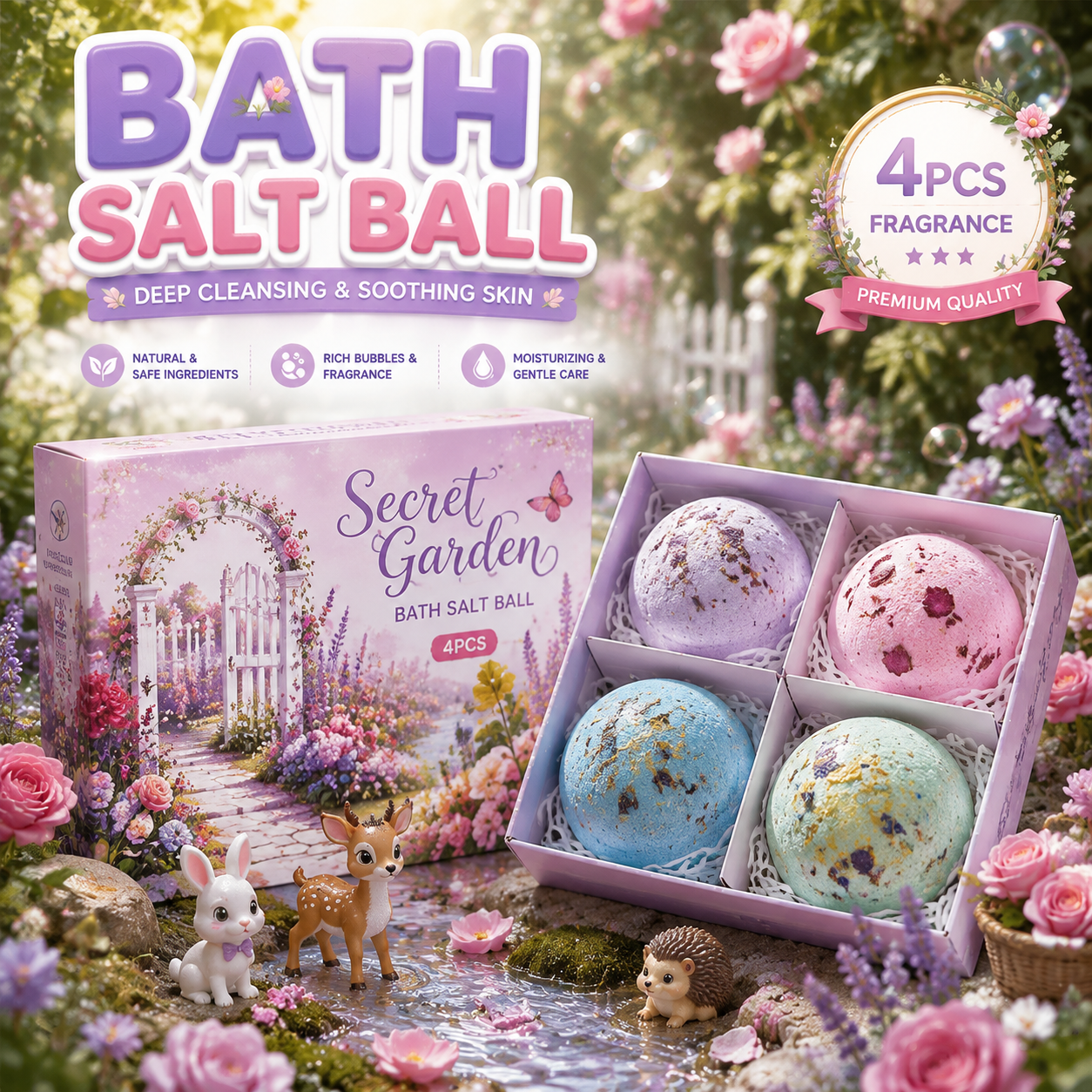 🔥🔥Gentle Kids Bath Bomb Set – Food-Grade Colors, Surprise Toys & Fun Bath Time Adventures🔥 Limited Time – Save 70% Today