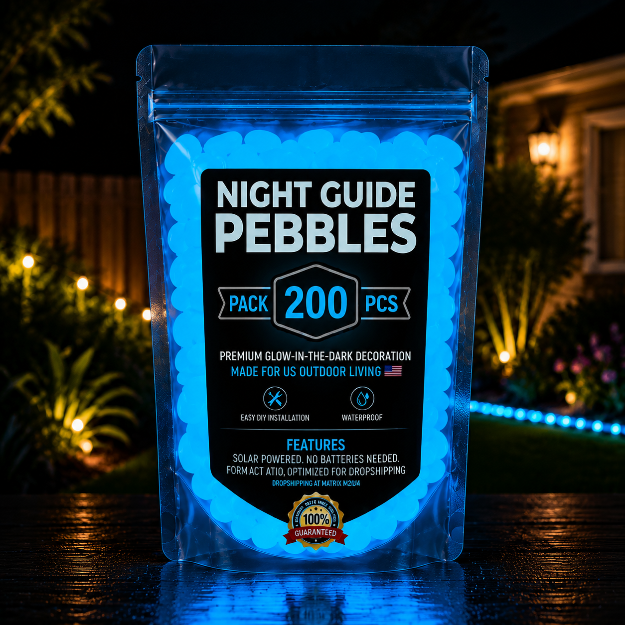 🔥LAST DAY SALE 50%OFF🔥🌈Colorful Glow-in-the-Dark Garden Stones