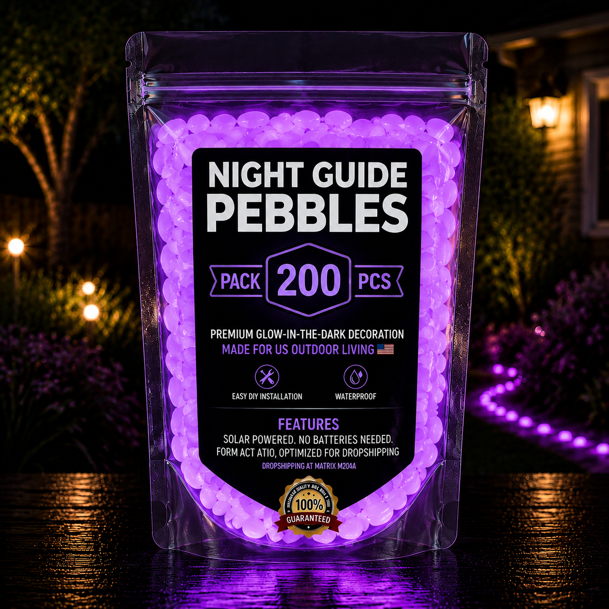 🔥LAST DAY SALE 50%OFF🔥🌈Colorful Glow-in-the-Dark Garden Stones