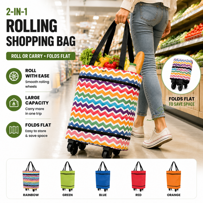 ROLLING SHOPPING BAG Carry More, Lift Less