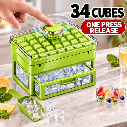 🧊 Nectavira®34/68-Cube All-In-One Ice-Making System With Built-In Storage Drawer