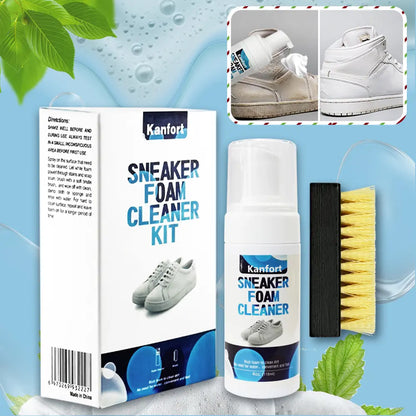 𝑺𝒏𝒆𝒂𝒌𝒆𝒓 𝑭𝒐𝒂𝒎 𝑪𝒍𝒆𝒂𝒏𝒆𝒓 𝑲𝒊𝒕 𝒇𝒐𝒓 𝑾𝒉𝒊𝒕𝒆 𝑺𝒉𝒐𝒆𝒔 - 𝑫𝒆𝒆𝒑 𝑪𝒍𝒆𝒂𝒏 𝑺𝒕𝒂𝒊𝒏 𝑹𝒆𝒎𝒐𝒗𝒂𝒍 4𝒐𝒛 / 118𝒎𝒍