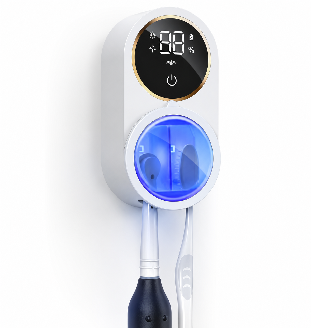 Nectavira® Dual Compartment Automatic Toothbrush Sanitizer