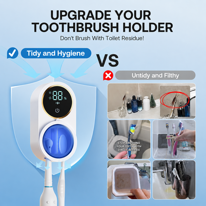 Nectavira® Dual Compartment Automatic Toothbrush Sanitizer
