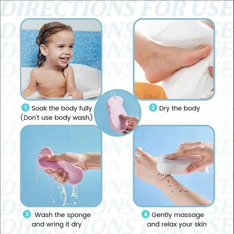 💎Soft Double-Sided Exfoliating Bath Sponge