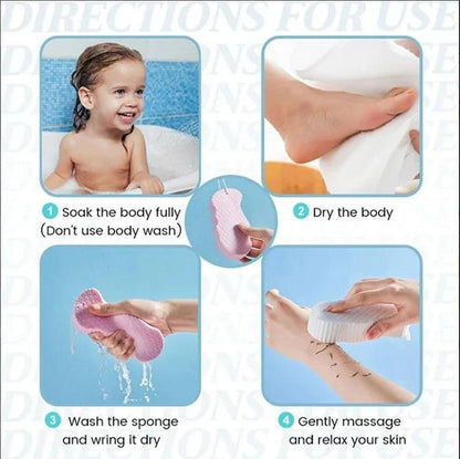 💎Soft Double-Sided Exfoliating Bath Sponge