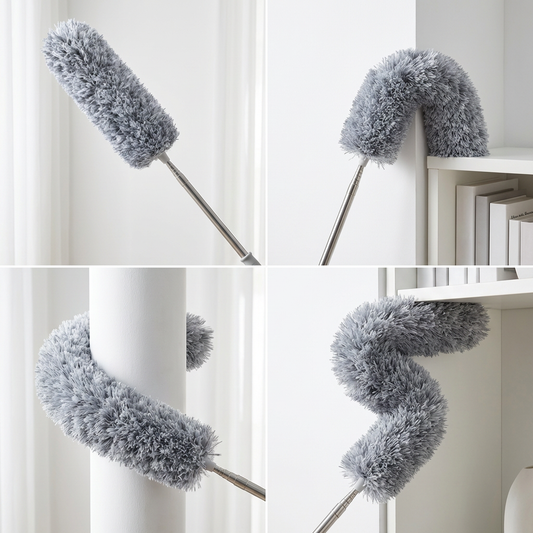 ✨ Bendable Microfiber Duster with Telescopic Pole – Reach Up to 2.5m for Dusting High & Hard-to-Reach Areas