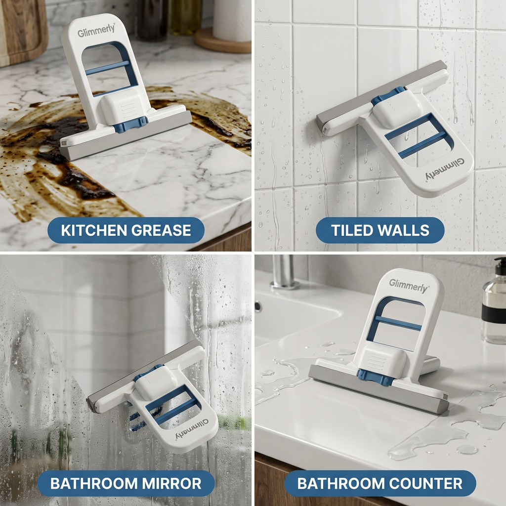 All-Purpose Squeegee – Streak-Free Cleaning for Kitchen, Bathroom & Glass Surfaces
