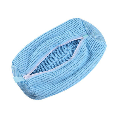 👟 Nectavira® Chenille Shoe Washing Machine Bag – Protective Mesh & Hidden Zipper 🔒