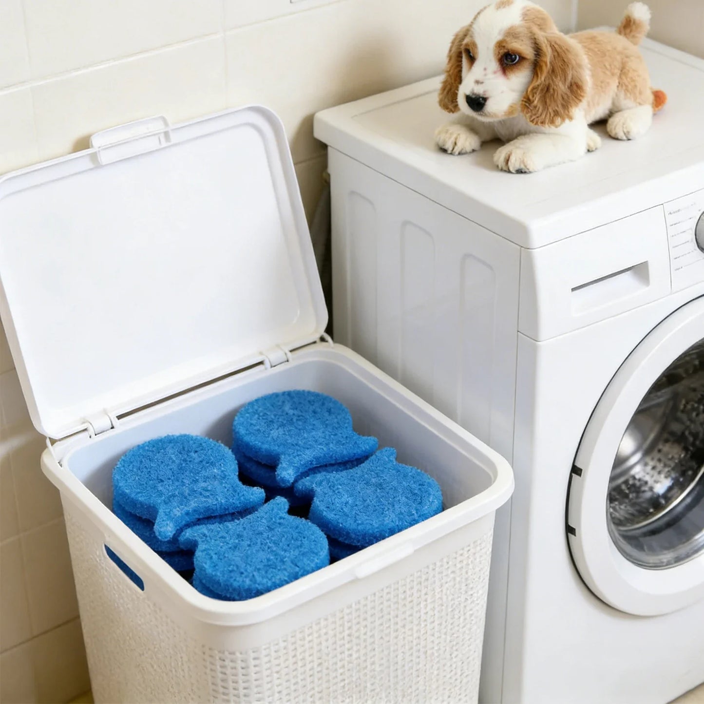 💎Laundry Pet Hair Remover – Reusable Fish-Shape Hair Catcher