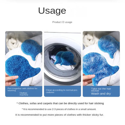 💎Laundry Pet Hair Remover – Reusable Fish-Shape Hair Catcher