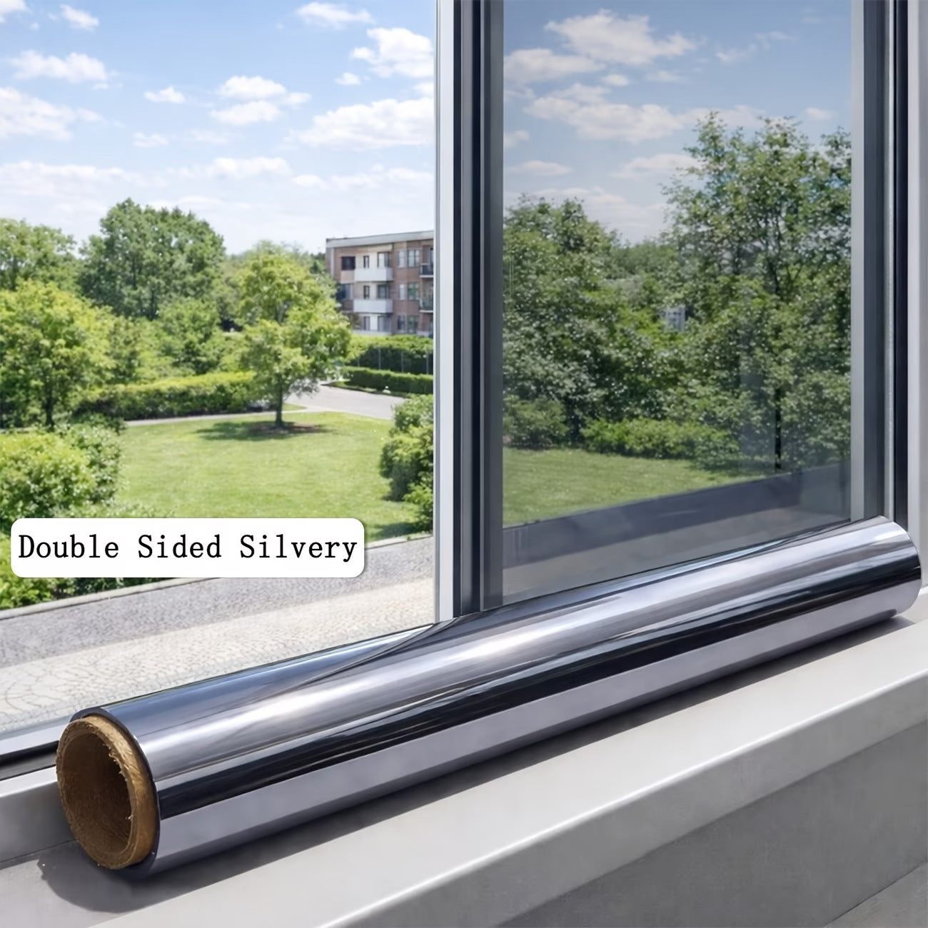 ☀️ One-Way Mirror Window Film – Heat Control & UV Protection