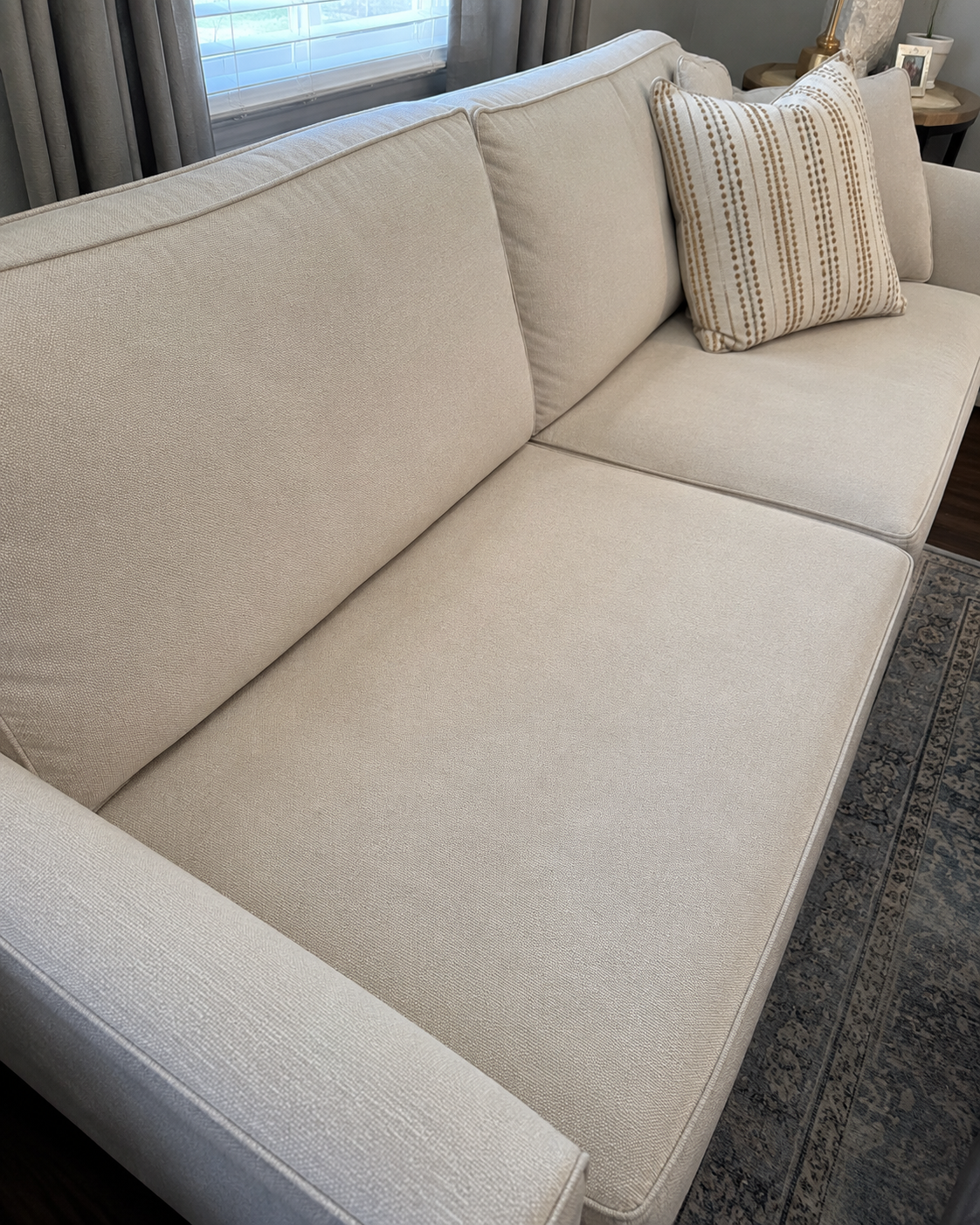 Sofa stain cleaning and clean result