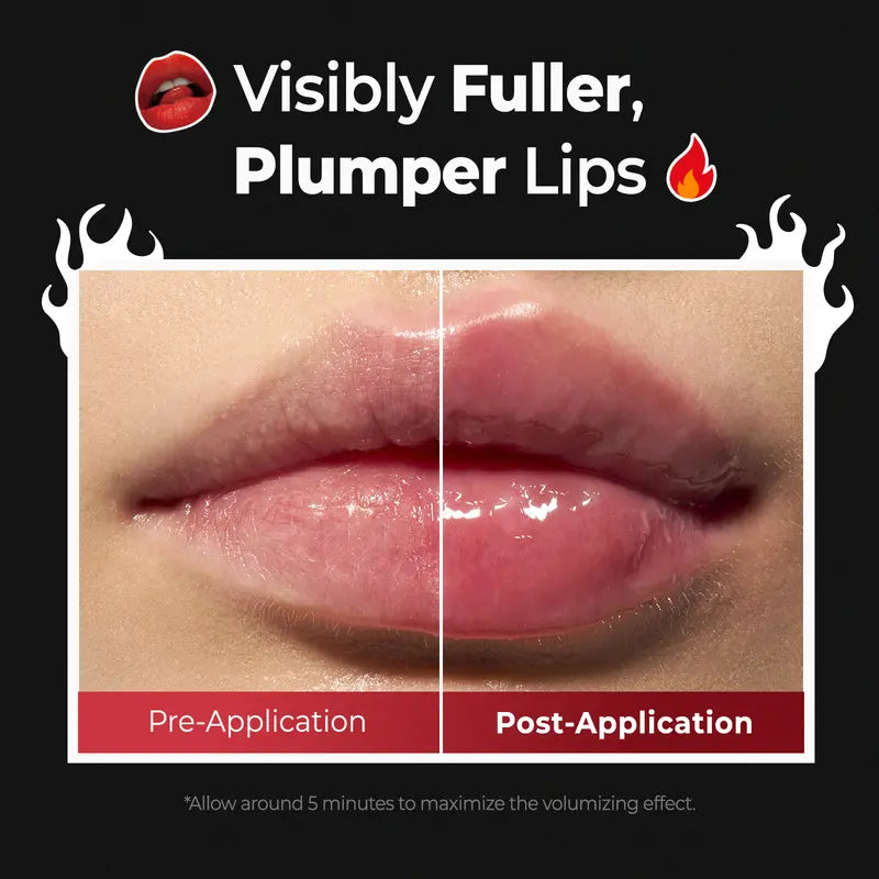 💋Spicy Lip Plumper — Fuller-Looking Lip Plumper Gloss, Non-Sticky, High-Shine Finish