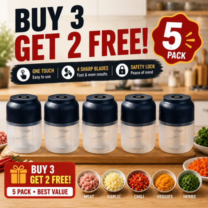 Nectavira®🔥Powerful Electric Food Chopper – One-Touch Mini Kitchen Blender