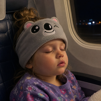 Nectavira® 🔥 Soft Bluetooth Sleep Headband For Kids, Toddlers & Adults Long Flights. Quiet Kids. Stress-Free Travel.