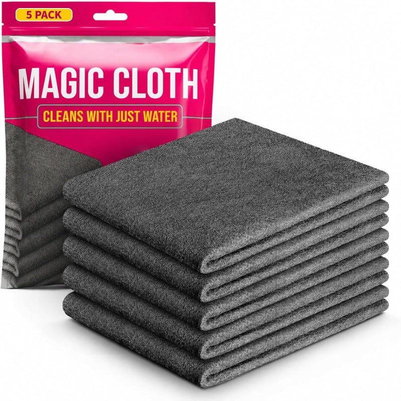 Nectavira® Streak-Free Reusable Microfiber Cleaning Cloths – 5 Pack