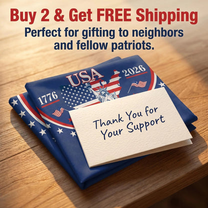 🗽 Honor Your American Pride 🎉 Handcrafted by Veterans – 250th   Anniversary USA Fan Flag 🏅