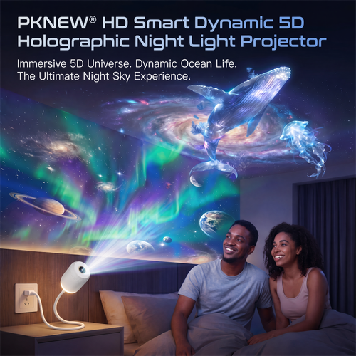 Nectavira® NEXT-GEN SMART PROJECTION HD Smart Dynamic 5D Holographic Night Light Projector🌌