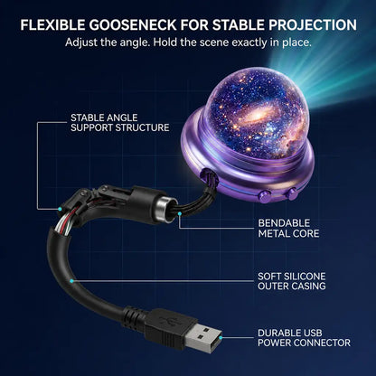 Nectavira® 🔮Night Light Projector - Smart Holographic Star Projector