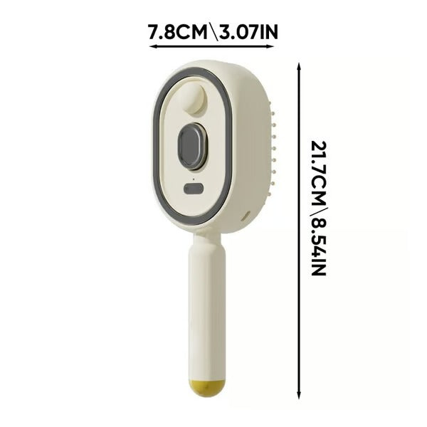 Nectavira® 3-in-1 Electric Air Cushion Massage Comb with Mist Spray, Self-Cleaning Steam and Essential Oil Function, Rechargeable Scalp Massage Brush🔥