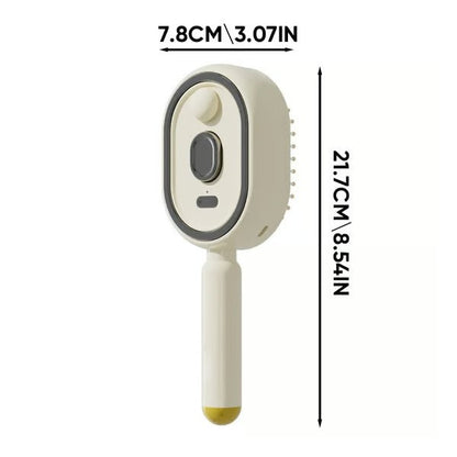 Nectavira® 3-in-1 Electric Air Cushion Massage Comb with Mist Spray, Self-Cleaning Steam and Essential Oil Function, Rechargeable Scalp Massage Brush🔥