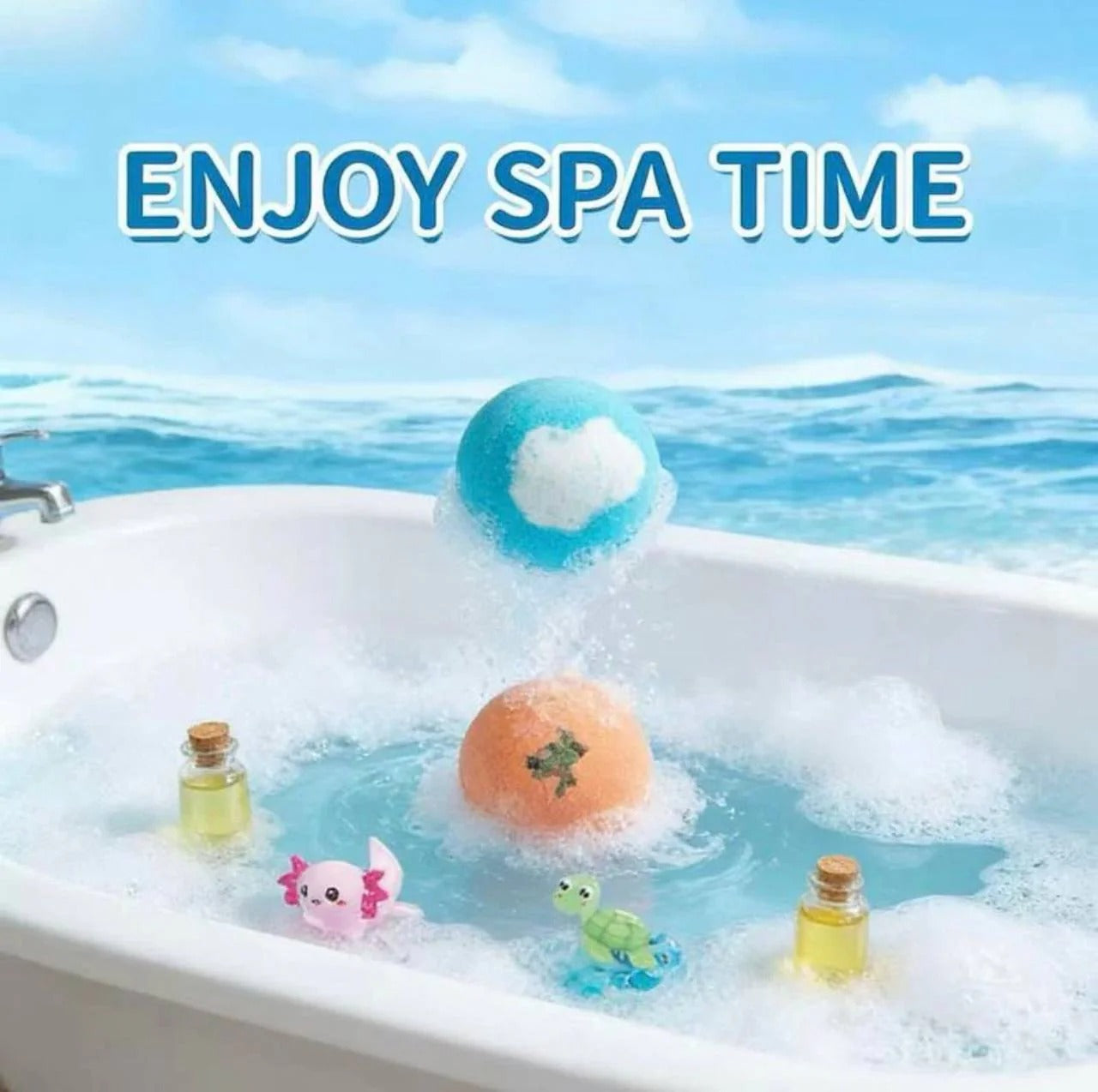 🎁Gentle Kids Bath Bomb Set – Food-Grade Colors, Surprise Toys & Fun Bath Time Adventures🔥 Limited Time – Save 70% Today