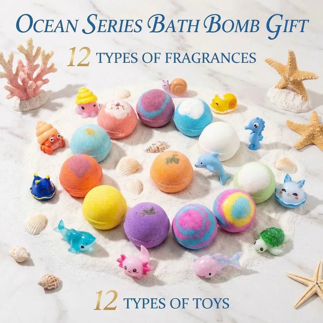 🎁Gentle Kids Bath Bomb Set – Food-Grade Colors, Surprise Toys & Fun Bath Time Adventures🔥 Limited Time – Save 70% Today