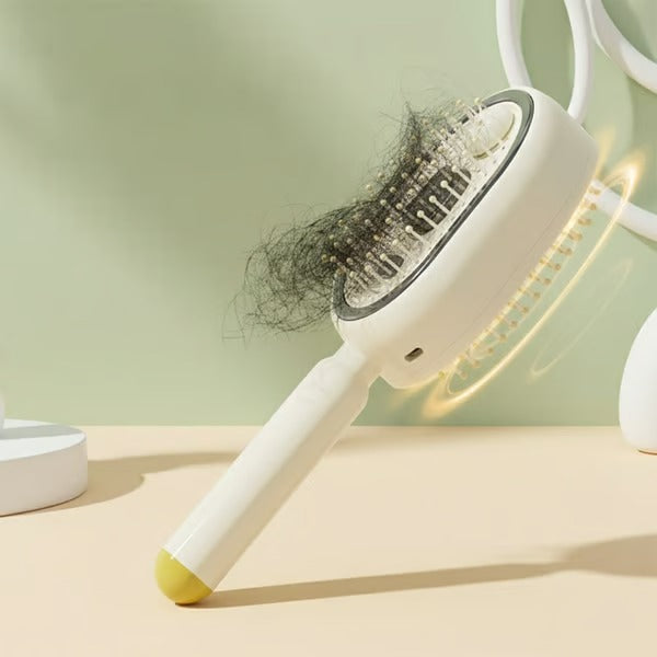 Nectavira® 🔥 3-in-1 Electric Air Cushion Massage Comb with Mist Spray, Self-Cleaning Steam and Essential Oil Function, Rechargeable Scalp Massage Brush✨✨