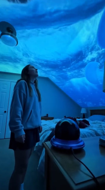 Ocean wave ceiling projector customer review photo 1