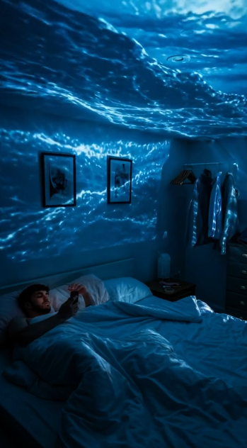 Full room ocean wave projector customer review photo 4