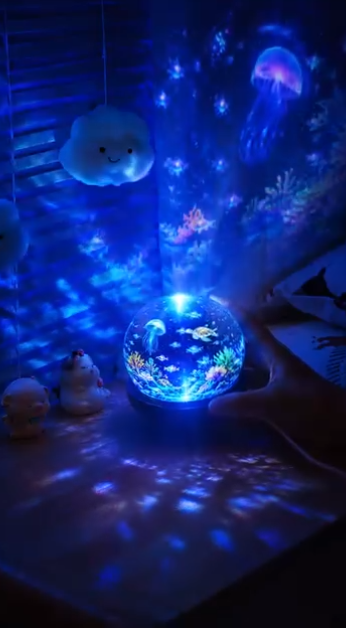 Jellyfish ocean projector night light review photo 9