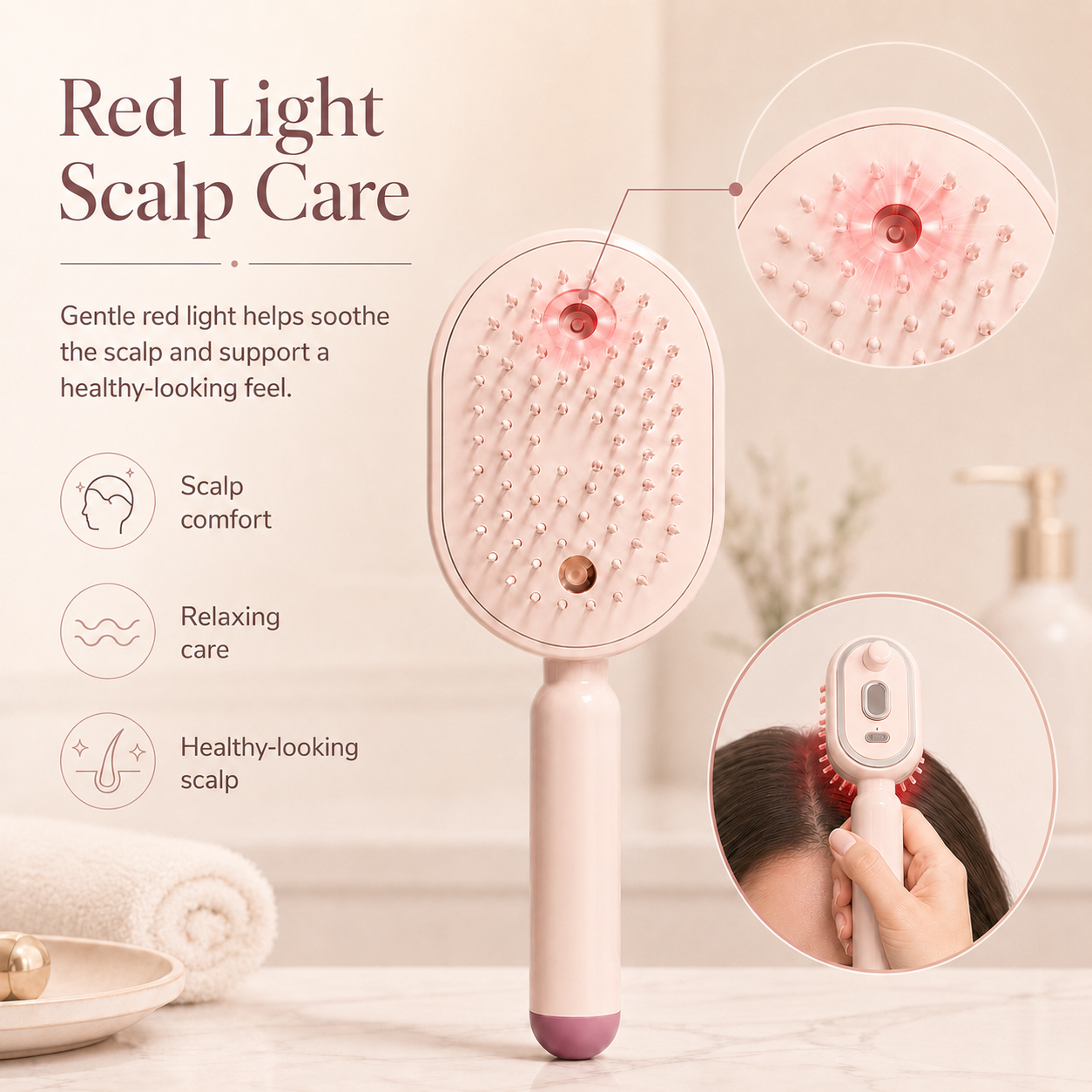 ✨ Nectavira® Smart Mist Hair Smoothing Brush