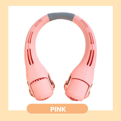 💎2026 HOT SALE🥳💞50K+ SOLD!🍃💨Neck Air Conditioner Fan – Ultra‑quiet, 360° rotating, 3 speeds. 🌬️