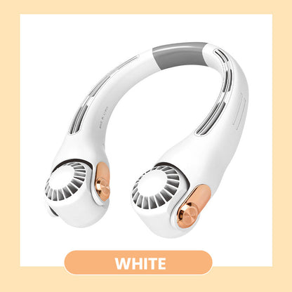 💎2026 HOT SALE🥳💞50K+ SOLD!🍃💨Neck Air Conditioner Fan – Ultra‑quiet, 360° rotating, 3 speeds. 🌬️