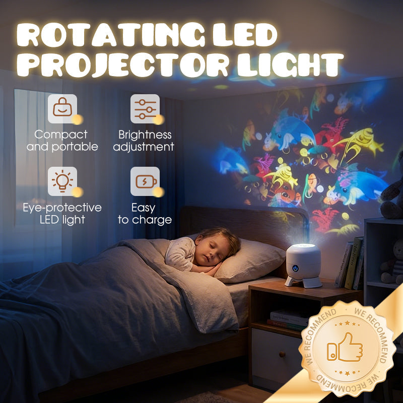 💖🎶Dynamic Rotating LED Projector Light