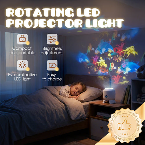 💖🎶Dynamic Rotating LED Projector Light