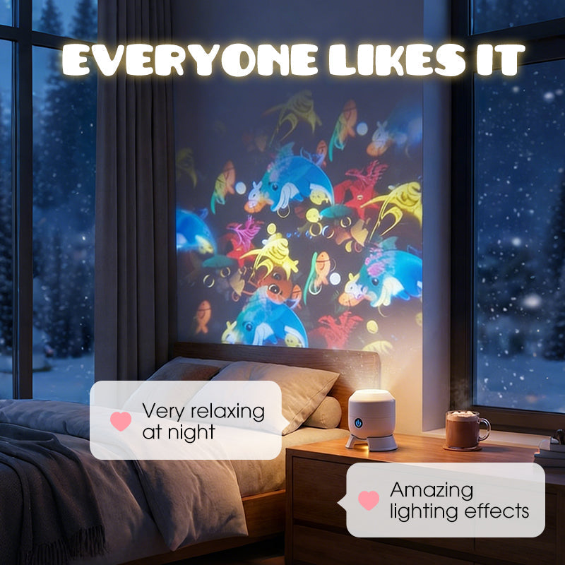 💖🎶Dynamic Rotating LED Projector Light