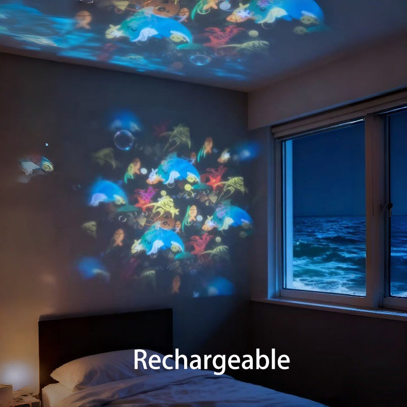 💖🎶Dynamic Rotating LED Projector Light