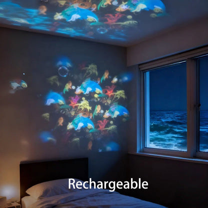 💖🎶Dynamic Rotating LED Projector Light