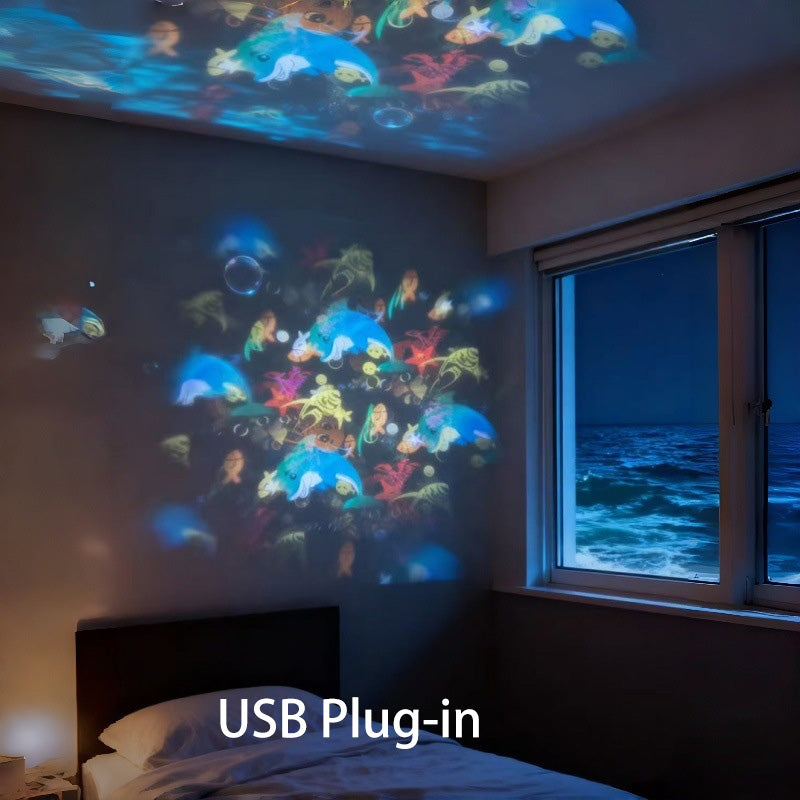 💖🎶Dynamic Rotating LED Projector Light