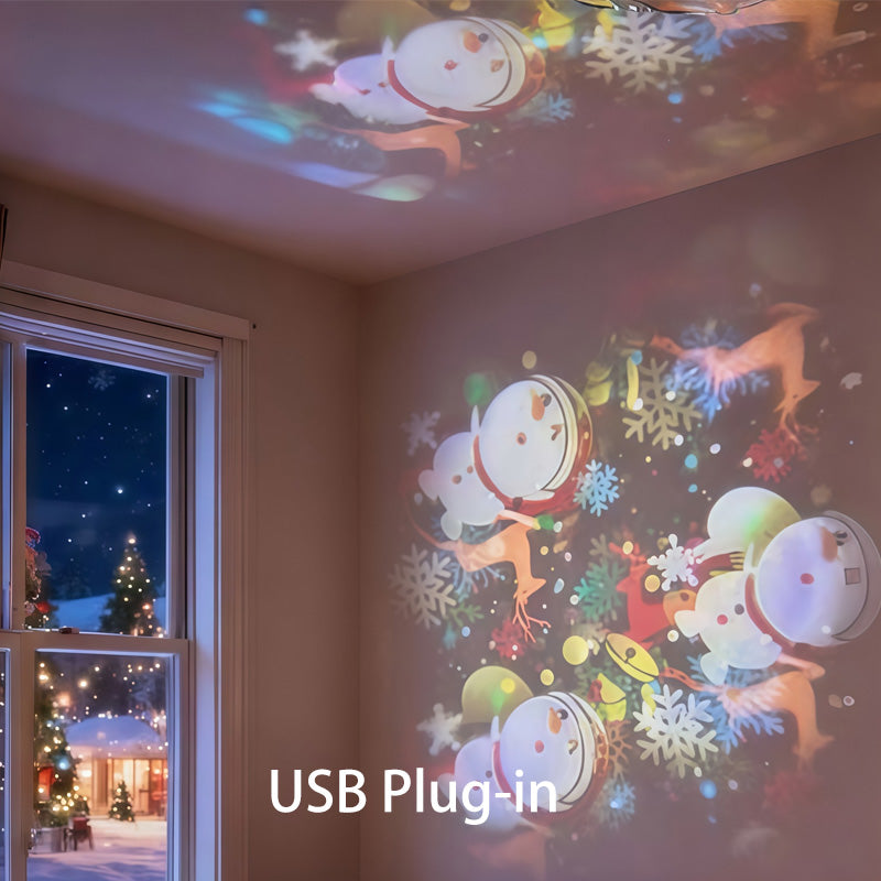 💖🎶Dynamic Rotating LED Projector Light